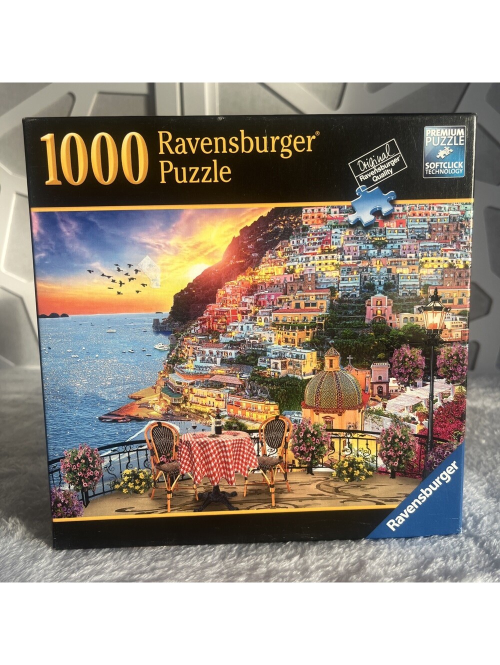 Ravensburger Positano Italy 1000 Pc Jigsaw Puzzle SUNSET AMALFI COAST